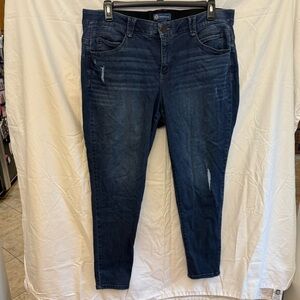 Democracy Women's “Ab”Solution Skinny Distressed Jeans, 20W